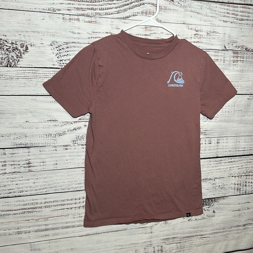 Quiksilver Boy's Omni Checked Logo Short Sleeve Tee Large 14/16 - Picture 5 of 15